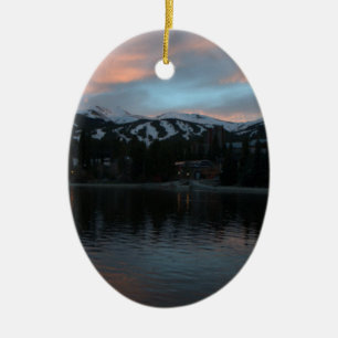breckenridge solnedgång julgransprydnad keramik