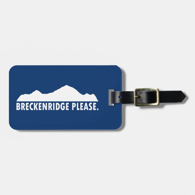 Breckenridge, tack bagagebricka (Horisontell Framsida)