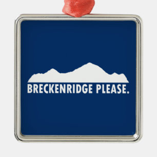 Breckenridge, tack julgransprydnad metall