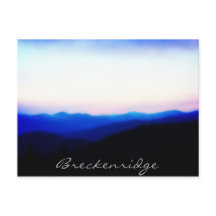 Breckenridge Ten Mile Range Sunset Postcard