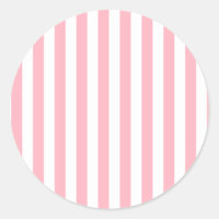 Bred Rand - Vit och Ljus rosa