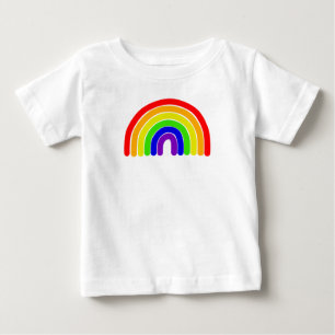 Bred regnbåge t shirt