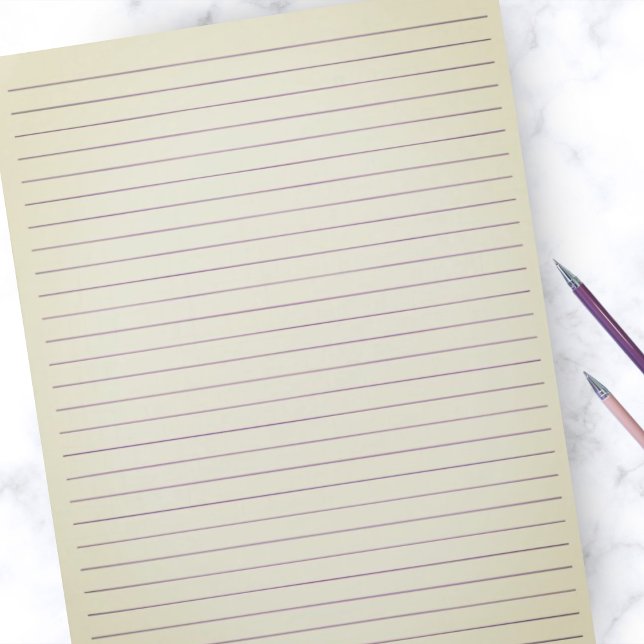 Bred utbredd Storlek i brev, BedBeige, 8,5" x11" L Anteckningsblock (Skapare uppladdad)