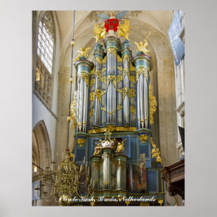 Breda Grote Kerk, Nederländerna Poster