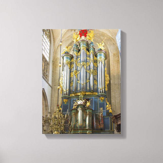 Breda Grote Kerk-organ Canvastryck (Framsida)