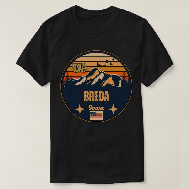 Breda, Iowa, USA T Shirt (Design framsida)