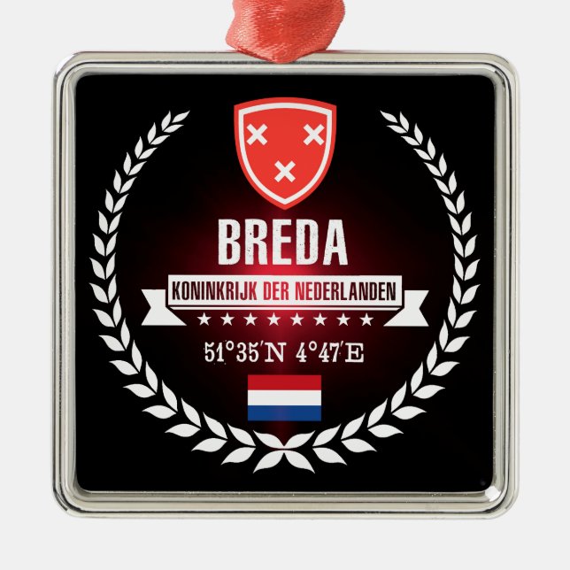Breda Julgransprydnad Metall (Framsidan)