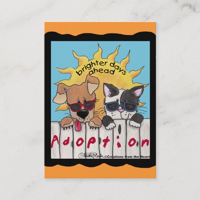 Bredare dagar framåt visitkort (Framsida)