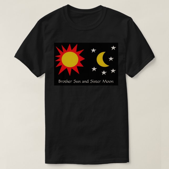 BREDARE SOL SISTER MÅNE T SHIRT (Design framsida)