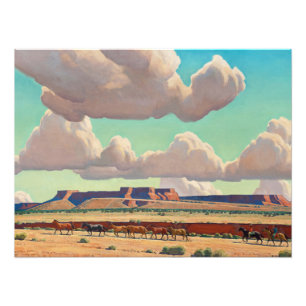 Bredband i Navajo av Maynard Dixon Fototryck