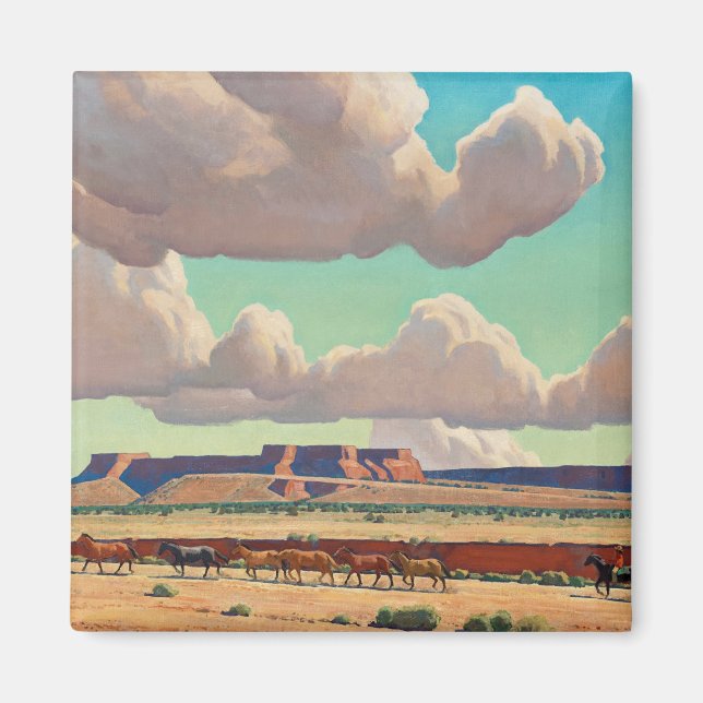 Bredband i Navajo av Maynard Dixon Magnet (Framsidan)