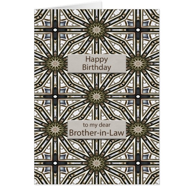 Bredbandsburna Abstrakten Mandala Design Hälsningskort (Framsidan)