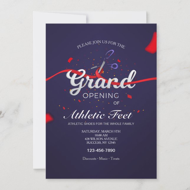 Bredbandsrensning - stor öppning inbjudningar (Framsida)