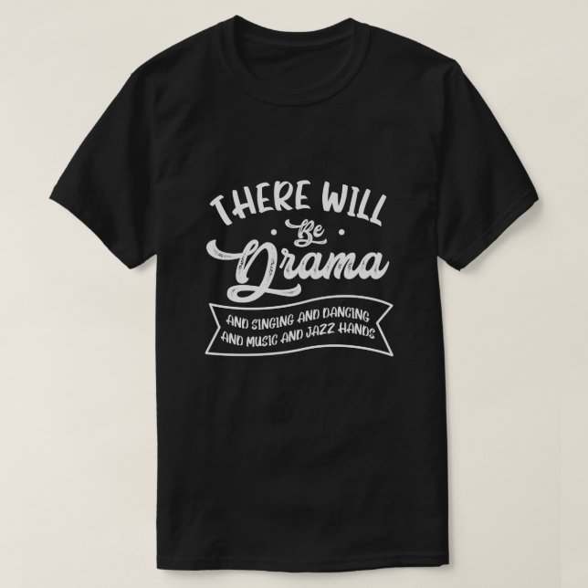 Bredbandsskådespelare Drama-teaterlärare kommer at T Shirt (Design framsida)