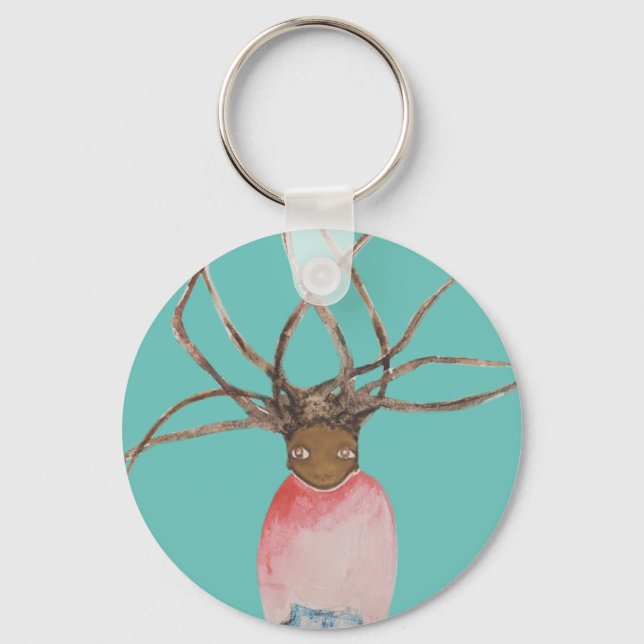 Bredbara, svettare och jeans nyckelring (Framsida)