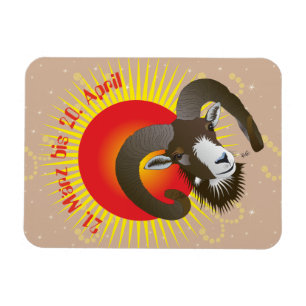Bredd 21. März bis 20. April Premium Flexi Magnet