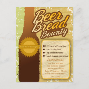 BREDD BUND FÖR rik Recipes BEER Vykort