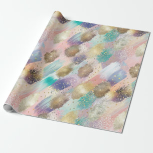Bredd diagonal Brushstroke Mönster Presentpapper