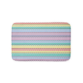 Bredd färgstark Zig Zag-design - Bath Mat Badrumsmatta