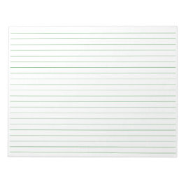 Bredd Grönt Linad Papper liggande orientering Anteckningsblock