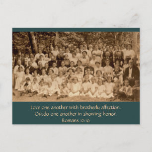 Bredd Kärlek: Land Church Revival circa 1900 Vykort