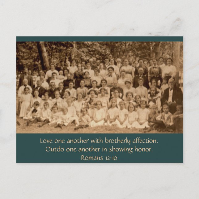 Bredd Kärlek: Land Church Revival circa 1900 Vykort (Framsida)