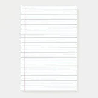 Bredd, linjär anteckningsbok post-it block