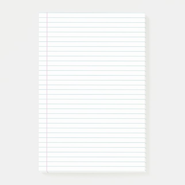 Bredd, linjär anteckningsbok post-it block (Framsida)