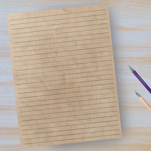Bredd Papper regel - Papper bakgrund för Tan Vinta Anteckningsblock (Skapare uppladdad)