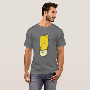 Bredd smör på Buttery pinne av lyckliga tum för T Shirt