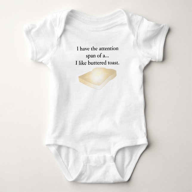 Bredd smör på rostat brödT-tröja Tee Shirt (Framsida)