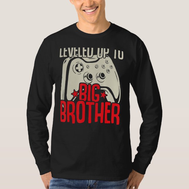 Bredd upp till storebror Controller-spelaren T Shirt (Framsida)