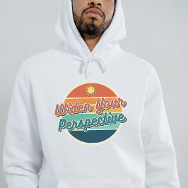 Bredda dina perspektiv på Retro Hoodie