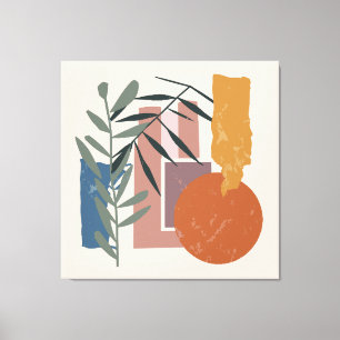 Bredda former och staplar canvastryck