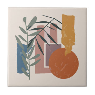 Bredda former och staplar kakelplatta