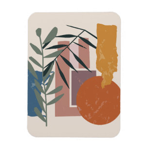 Bredda former och staplar magnet