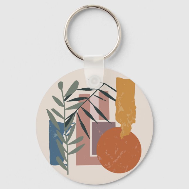 Bredda former och staplar nyckelring (Baksida)