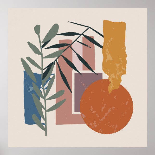 Bredda former och staplar poster (Framsidan)