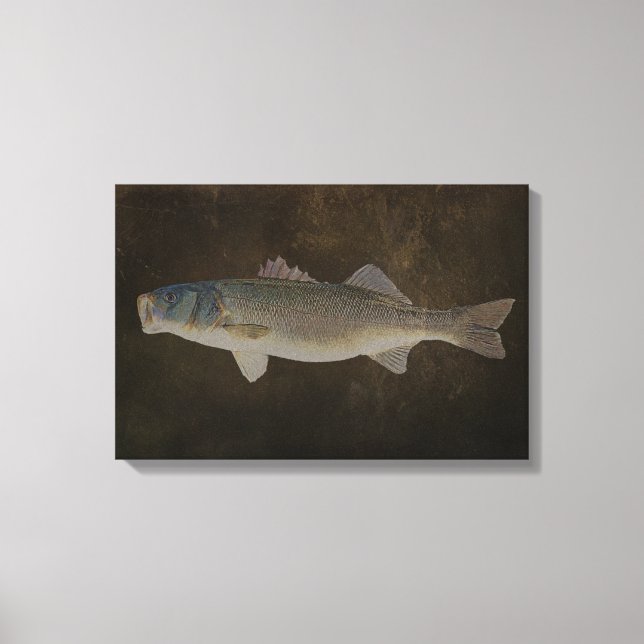 BREDDA MOUTH BASS WRAPPED CANVAS (Framsida)