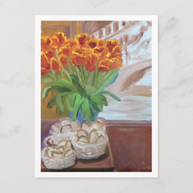 BREDDA OCH TULIPS I PARIS VYKORT (Framsida)