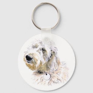 Breder smör på Labradoodlen Keychain Nyckelring