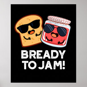 Bredo till Sylt Funny Bread Sylt Pun Mörk BG Poster
