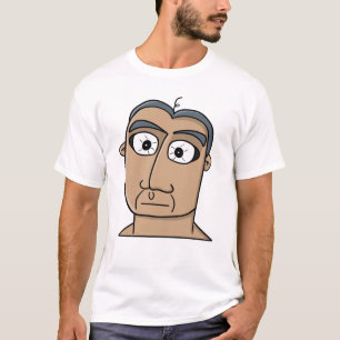 Bredögt minimalistporträtt t shirt