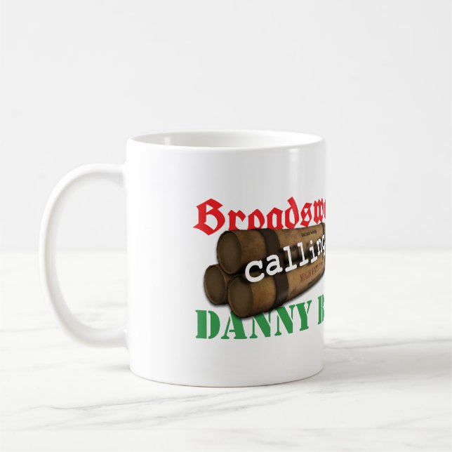 Bredsvärd som kallar den Danny pojken Kaffemugg (Vänster)