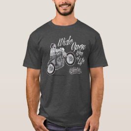 Bredt, öppet sätt att livnära motorcykeltrafik t-shirt