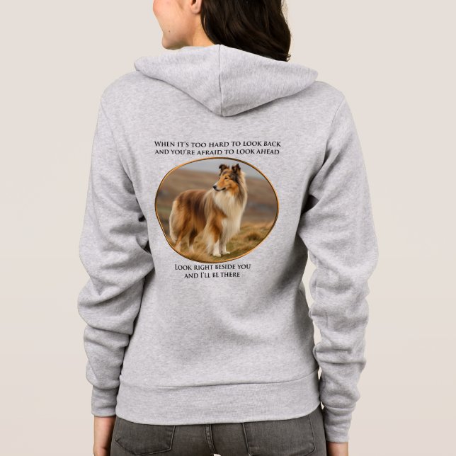 bredvid dig Collie T Shirt (Baksida)