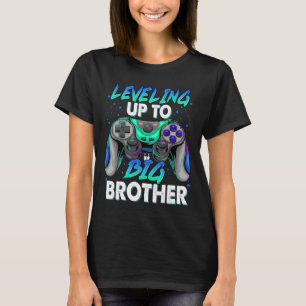 Bredvid upp till Big Bro Gamer Video Game Big Brot T Shirt