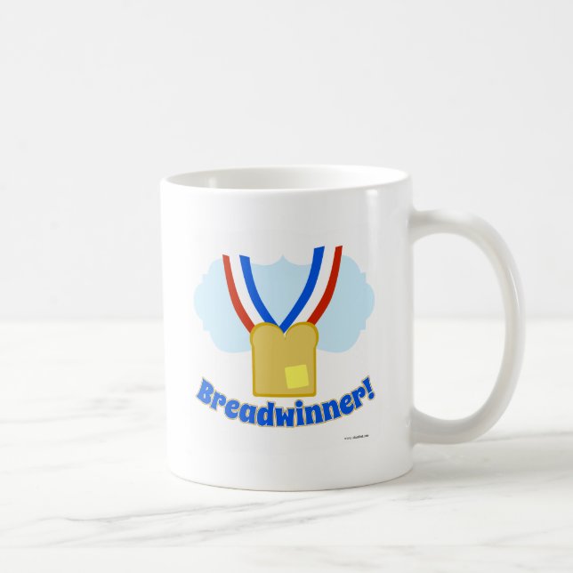 Bredvinnare Medal Funny Work Life Tecknad Kaffemugg (Höger)