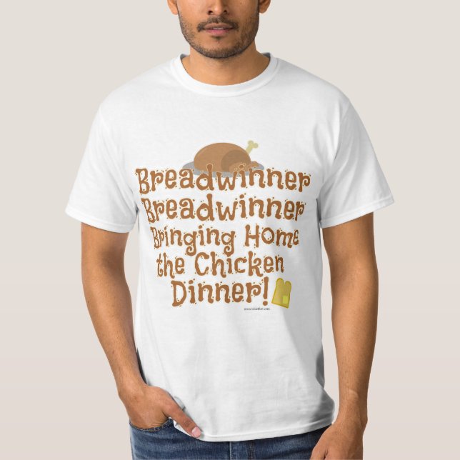 Bredvinnare - Tecknad på dagtid - Funny design Tee Shirt (Framsida)