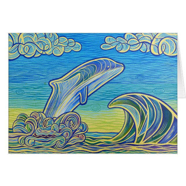 Breeching av orcaen hälsningskort (Framsidan Horizontal)